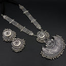 Bevy Pearls Heritage Design Oxidised Pearl Necklace Set
