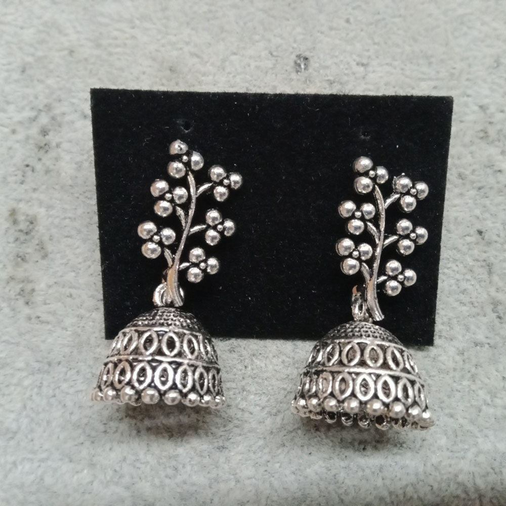 Darshana Jewels Oxidised Plated Pack Of 24  Jhumki Earrings - TAHEAR78