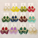 Dhwani Royal Austrian Stone Beads And Pearl Statement Dangler Earrings