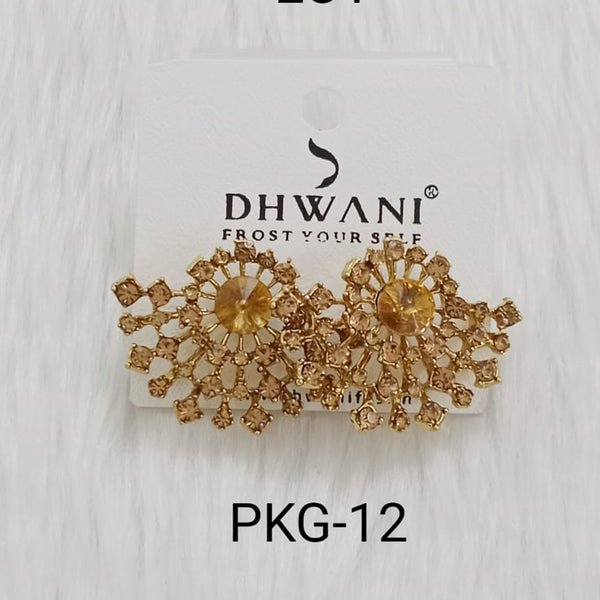 Dhwani Gold Plated Stud Earrings