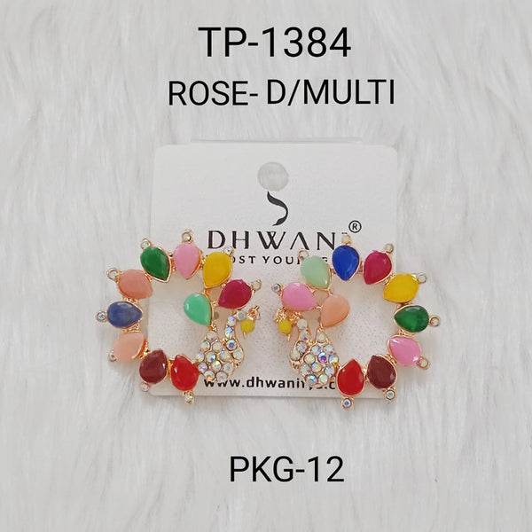Set of 7 Multi-Colour Minimal Stud Earrings Combo – www.pipabella.com