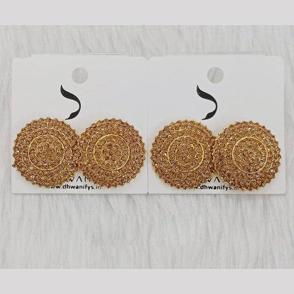 Dhwani Gold Plated Austrian Stone Studs Earrings