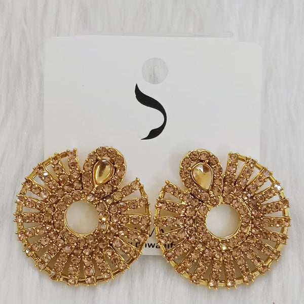 Dhwani Gold Plated Austrian Stone Dangler Earrings