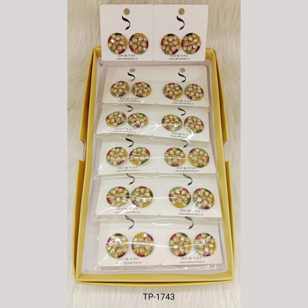 Dhwani Trendy Multicolor Austrian Stone Stud Earrings