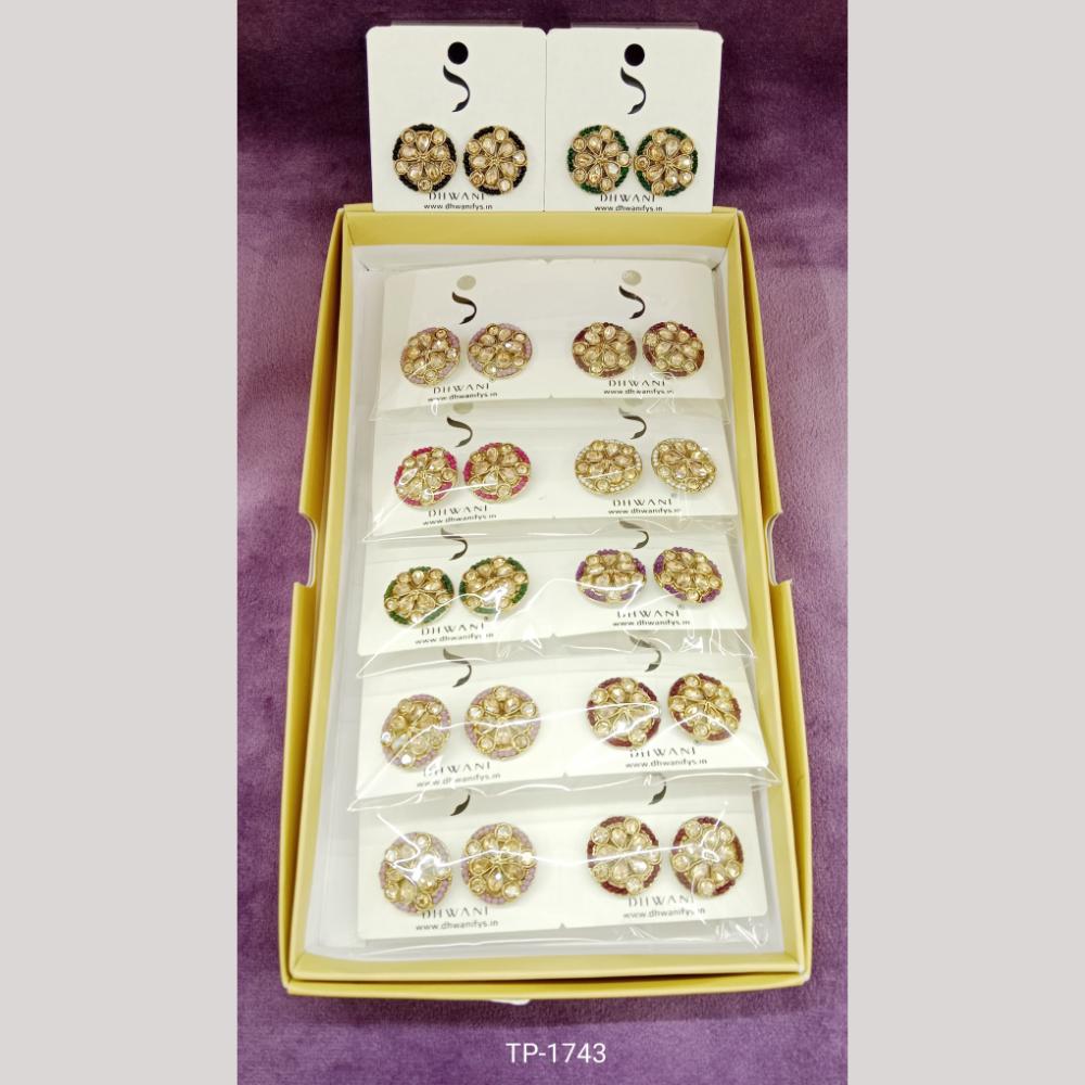 Dhwani Trendy Multicolor Austrian Stone Stud Earrings