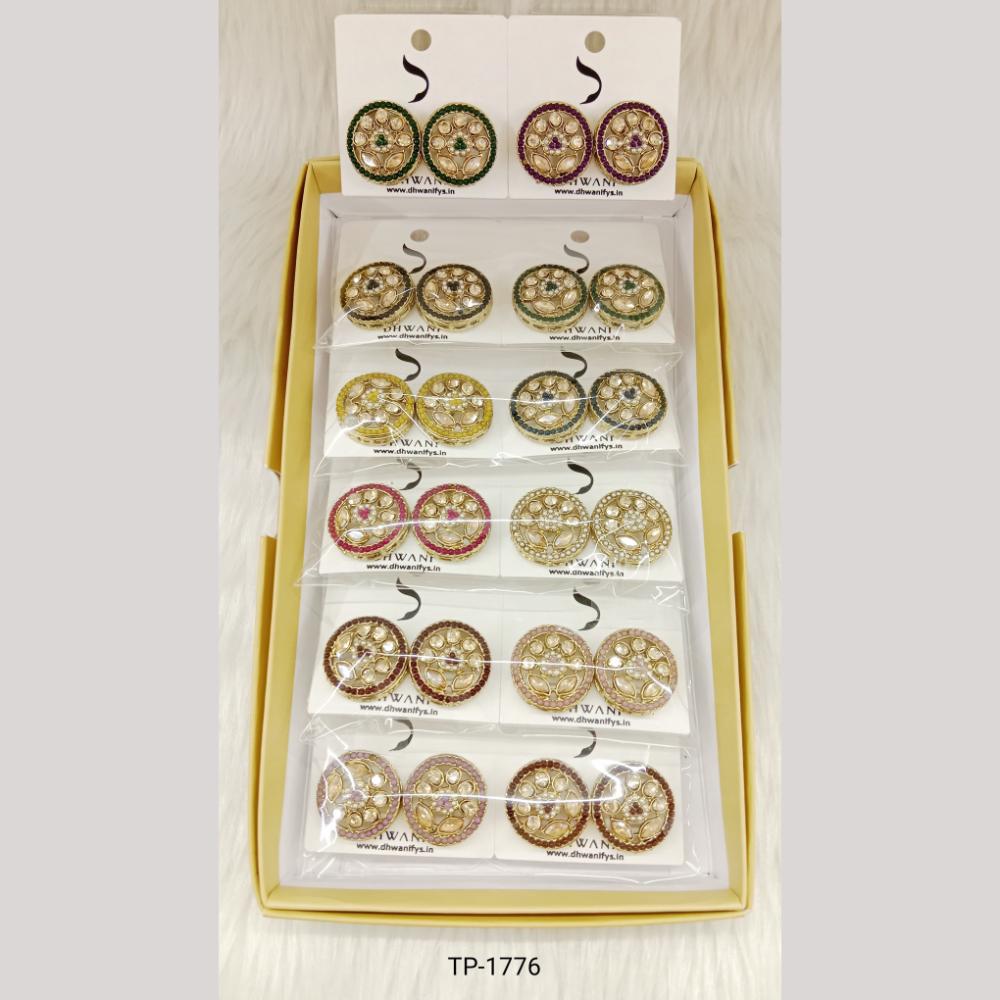 Dhwani Trendy Multicolor Austrian Stone Stud Earrings