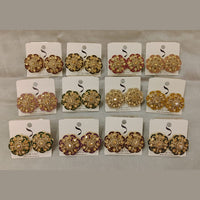 Dhwani Gold Plated Austrian Stone Studs Earrings