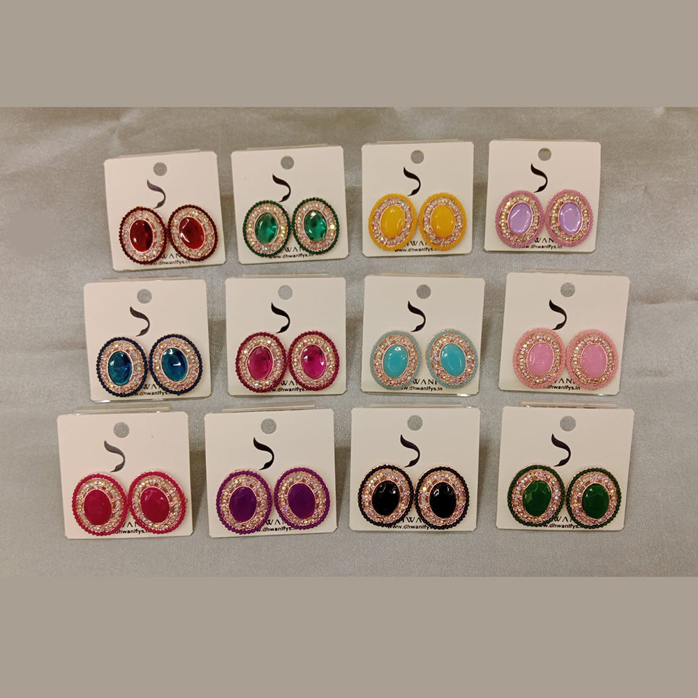 Dhwani Austrian Stone Studs Earrings