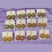 Dhwani Gold Plated Austrian Stone Studs Earrings