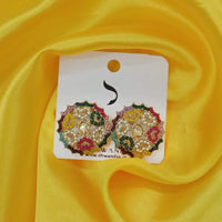 Dhwani Gold Plated Austrian Stone Studs Earrings