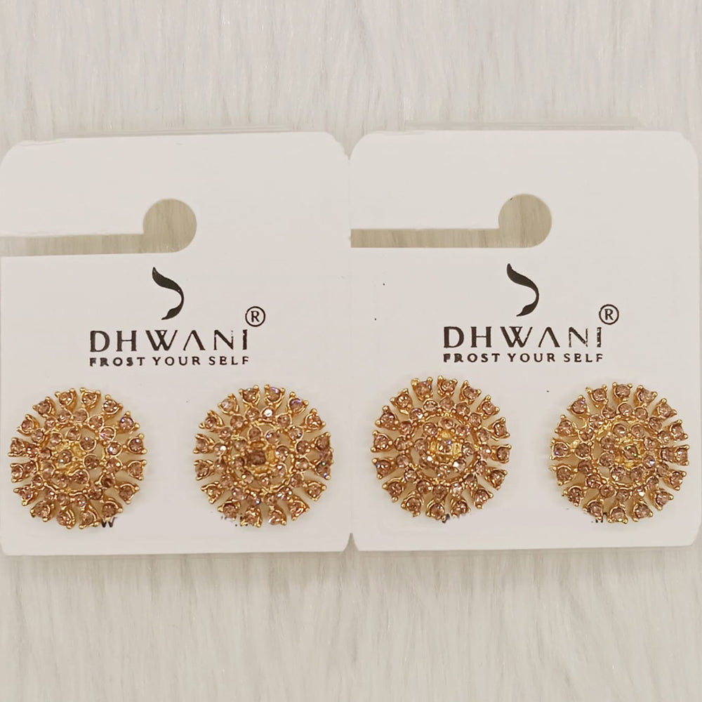 Dhwani Minimal Austrian Stone Stud Earrings
