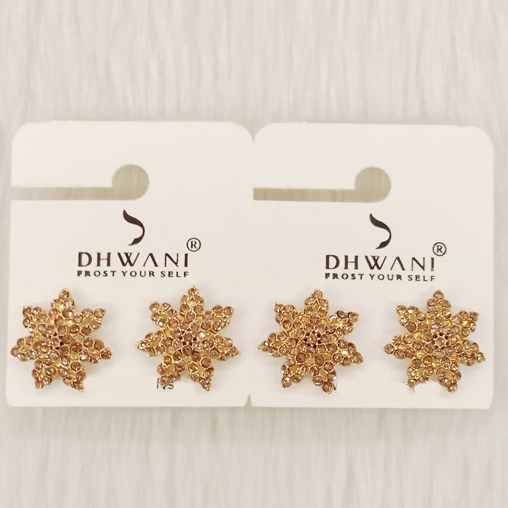 Dhwani Minimal Austrian Stone Stud Earrings
