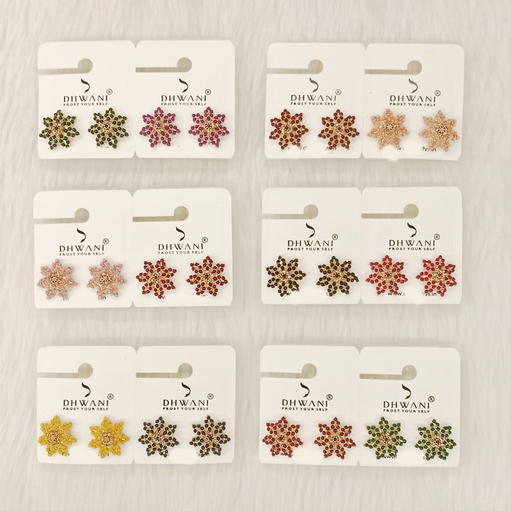 Dhwani Minimal Austrian Stone Stud Earrings