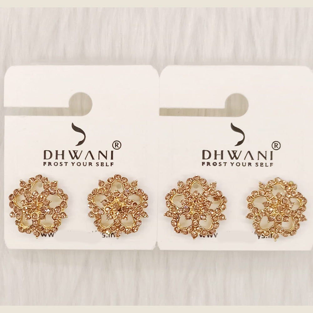 Dhwani Minimal Austrian Stone Stud Earrings