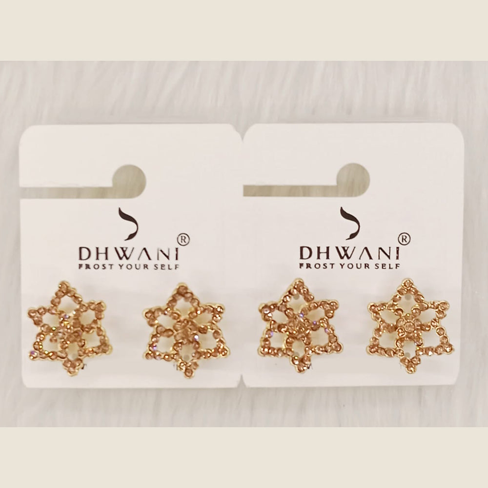 Dhwani Minimal Austrian Stone Stud Earrings