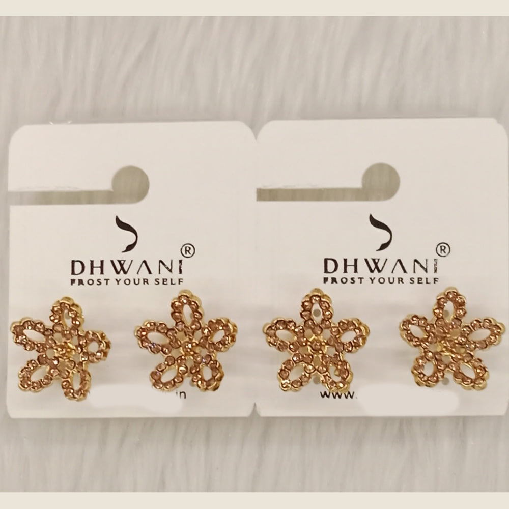 Dhwani Minimal Austrian Stone Stud Earrings