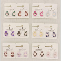 Dhwani Cartoon Style Colorful Labubu Meenakari Studs Earrings