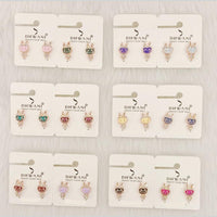 Dhwani Cartoon Style Colorful Labubu Meenakari Studs Earrings