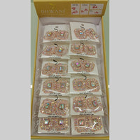 Dhwani Rose Gold Plated Crystal Stone Studs Earrings