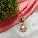 Arham Gold Plated Polki Kundan And Meenakari Maangtikka 