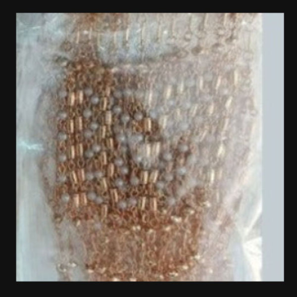 Bhavi Jewels Gold Plated White Beads Bracelets