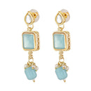 Mahi Traditional Necklace Set Adjustale Finger Ring with Blue Kundan & Crystals for Women (VNCJ4010)