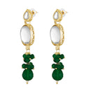 Mahi Traditional Necklace Set Adjustale Finger Ring with Multicolor Kundan for Women (VNCJ4020)