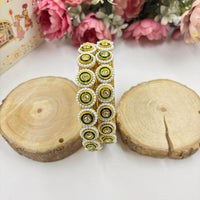 Wedding Chuda Gold Plated Austrian Stone And Bangles Set