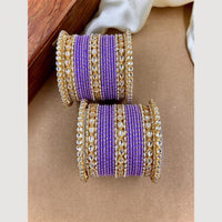 Wedding Chuda Gold Plated Kundan Bangles Set