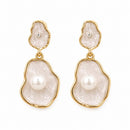 Etnico Fashion Gold Plated Anti Tarnish Pearl Drop Earrings for Women and Girls Western Earrings Set Fashion Jewellery Gift (WE010W)