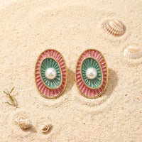 Etnico Fashion Gold Plated Anti Tarnish Multi Colour Pearl & Stone Drop Earrings for Women and Girls Western Jewellery Gift (WE011Mul)