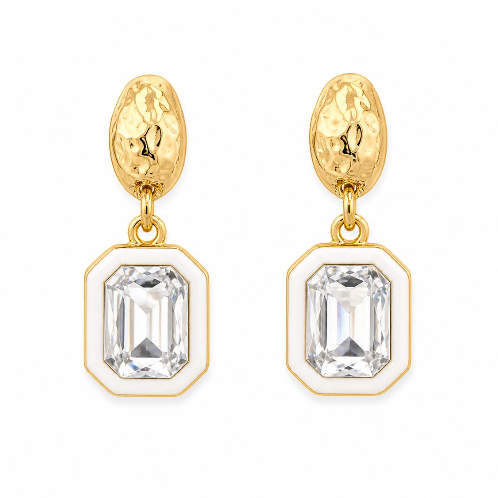Etnico Fashion Gold Plated Anti Tarnish American Diamond Drop Earrings for Women and Girls Western Earrings Set Fashion Jewellery Gift (WE012W)
