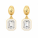 Etnico Fashion Gold Plated Anti Tarnish American Diamond Drop Earrings for Women and Girls Western Earrings Set Fashion Jewellery Gift (WE012W)