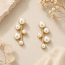 Etnico Fashion Gold Plated Anti Tarnish Pearl Drop Earrings for Women & Girls Fashion Jewellery (WE016W)
