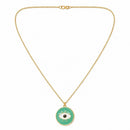Etnico Fashion Gold Plated Anti Tarnish Evil Eye Pendant Necklace for Women & Girls Stylish Fashion Jewellery (WN006Min)