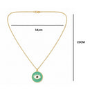Etnico Fashion Gold Plated Anti Tarnish Evil Eye Pendant Necklace for Women & Girls Stylish Fashion Jewellery (WN006Min)