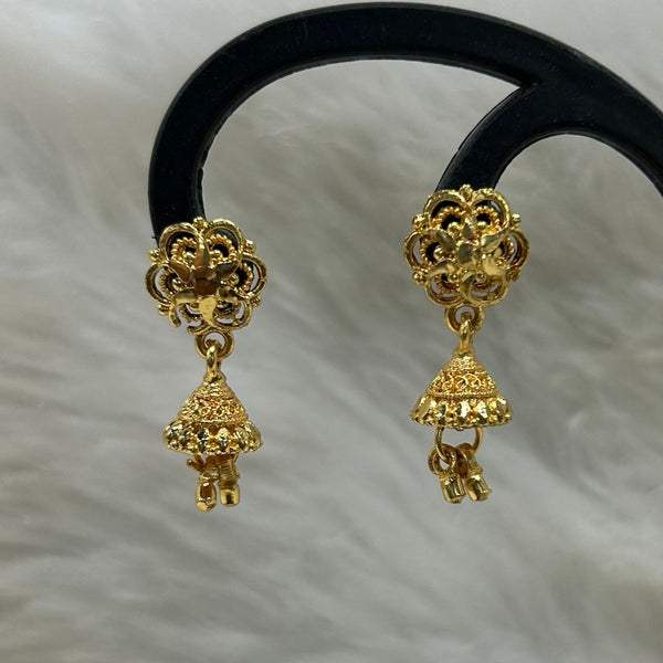 Infinity Jewels Gold Plated Jhumki Earrings