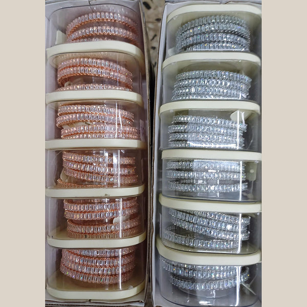 Metro Bangles Crystal Stone Bangles Set