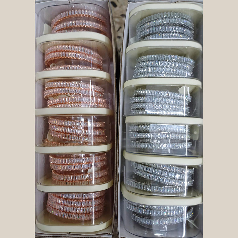 Metro Bangles Crystal Stone Bangles Set