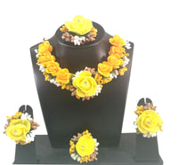 Kavya's Kreation Flower Necklace Set for Haldi Ceremony / Baby Shower