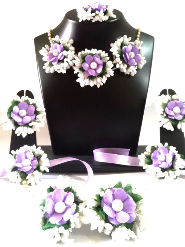 Kavya's Kreation Flower Necklace Set for Haldi Ceremony / Baby Shower