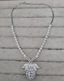 LAFZ  Sparkling White Stone AD Jewellery Set