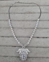 LAFZ  Sparkling White Stone AD Jewellery Set