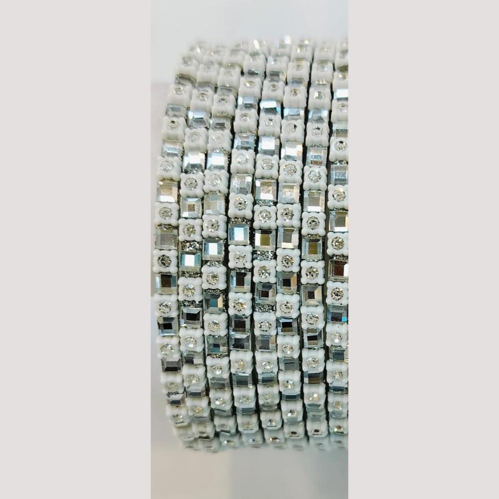 Chitra Bangles Glass Crystal Bangle Set (12 Piece In One Box)