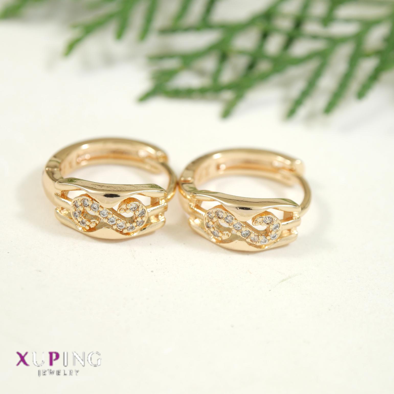 Tarohi Jewels Gold Plated Xuping Hoops Earring