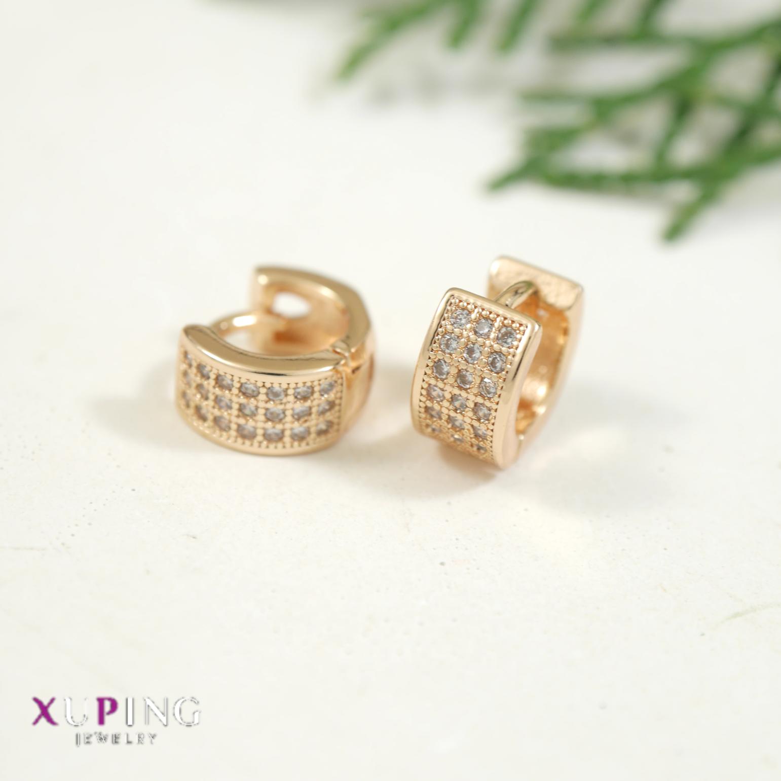 Tarohi Jewels Gold Plated Xuping Hoops Earring