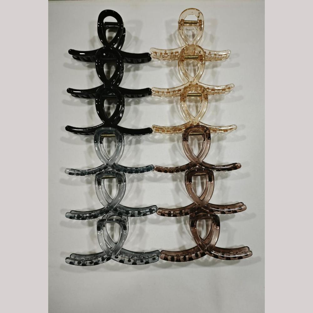 BJNY Hair Claw Clips (Assorted Color) (Set of 6)