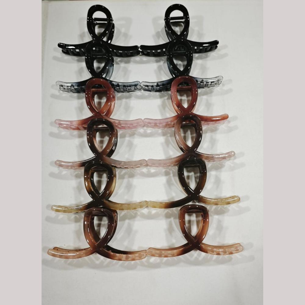 BJNY Hair Claw Clips (Assorted Color) (Set of 6)