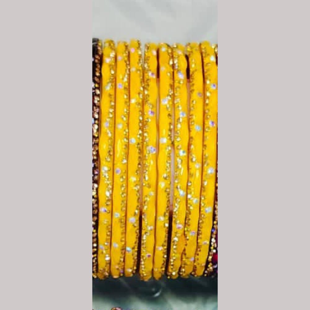 Chitra Bangles Multi Color Glass Bangle (12 Piece In One Box)