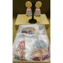 Dhwani Royal Rainbow Kundan Pearl And Beads Meenakari Jhumki Earrings